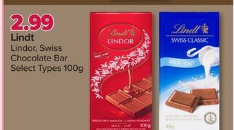 PharmaChoice Lindt lindor, swiss chocolate bar offer