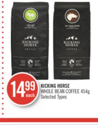 Shoppers Drug Mart Kicking horse whole bean coffee offer