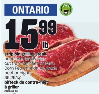 Independent City Market Striploin grilling steak offer