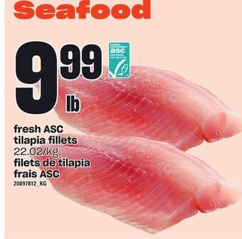 Independent City Market Fresh asc tilapia fillets offer