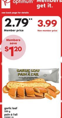 Independent City Market Garlic loaf, 330 g offer