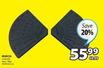 JYSK Murcia umbrella base offer