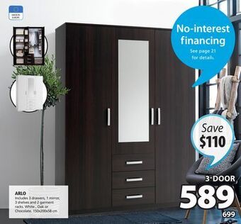 JYSK Arlo wardrobe offer