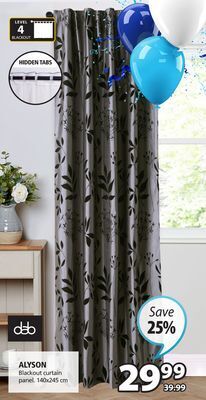 JYSK Alyson blackout curtain panel offer