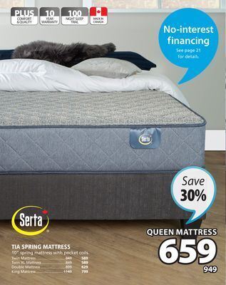 JYSK Tia spring mattress offer