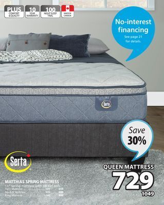 JYSK Serta matthias spring mattress offer