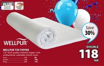 JYSK Wellpur t30 topper offer