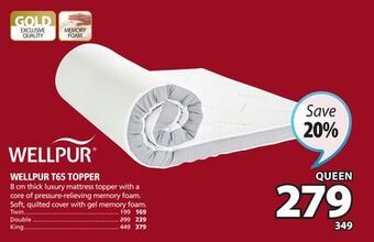 JYSK Wellpur t65 topper offer