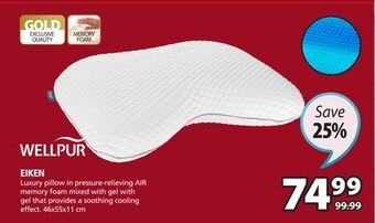 JYSK Wellpur eiken luxury pillow offer