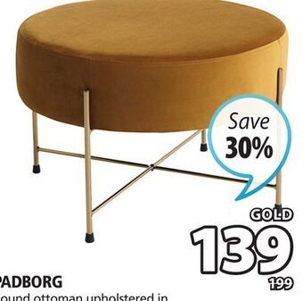 JYSK Padborg round ottoman offer