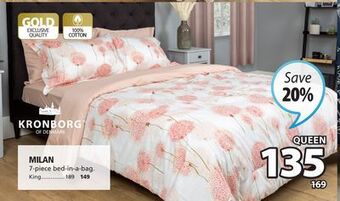 JYSK Kronborg milan 7-piece bed-in-a-bag offer