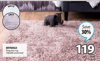 JYSK Brynhild shag area rug offer