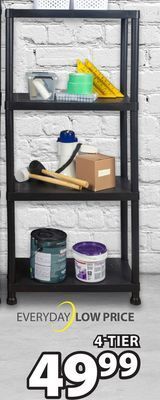 JYSK Rainier plastic storage shelf unit offer