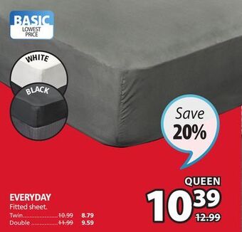 JYSK Everyday fitted sheet offer