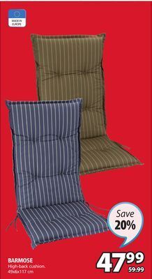 JYSK Barmose high-back cushion offer