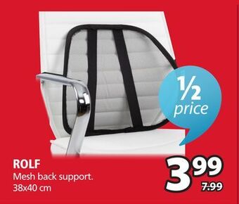 JYSK Rolf mesh back support offer