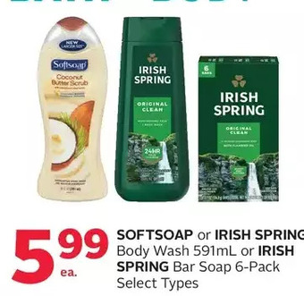 Rexall Softsoap or irish spring body wash or irish spring bar soap offer