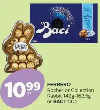 Rexall Ferrero rocher or collection rabbit or baci offer