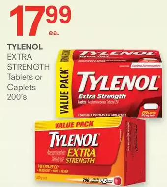 Guardian Pharmacy Tylenol extra strength tablets or caplets offer