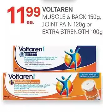 Guardian Pharmacy Voltaren muscle & back, joint pain or extra strength offer