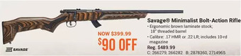Cabela's Savage minimalist bolt-action rifle offer