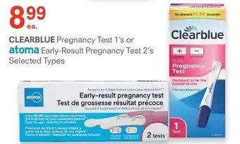 Guardian Pharmacy Clearblue pregnancy test or atoma early-result pregnancy test offer