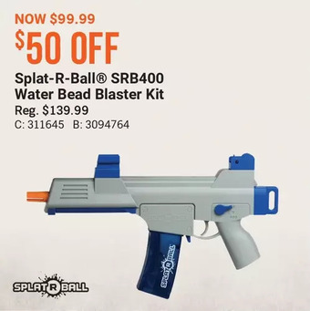 Cabela's Splat-r-ball srb400 water bead blaster kit offer