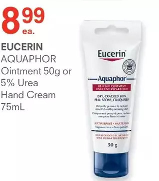 Guardian Pharmacy Eucerin aquaphor ointment or 5% urea hand cream offer