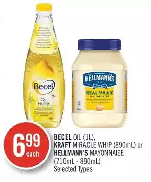 Shoppers Drug Mart Becel oil, kraft miracle whip or hellmann's mayonnaise offer