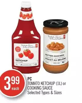 Shoppers Drug Mart Pc tomato ketchup or cooking sauce offer