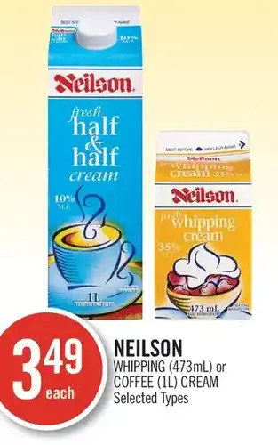 Shoppers Drug Mart Neilson whipping or coffee cream offer