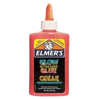 Staples Elmer's glow in the dark glue, 147 ml, pink (2046220) offer