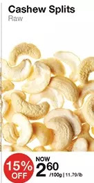 Cashew splits