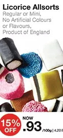 Bulk Barn Licorice allsorts offer
