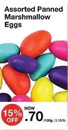 Bulk Barn Panned marshmallow eggs offer