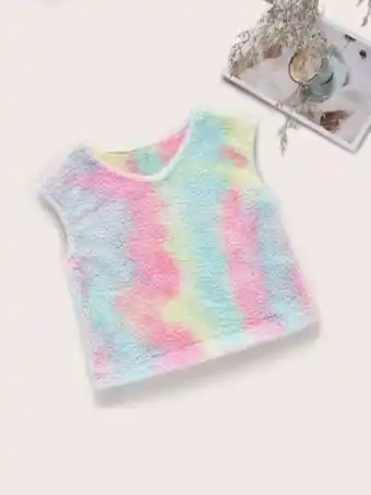 SheIn Girls ombre flannel tank top offer