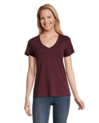 Mark's Women's semi-fitted v-neck t shirt offer