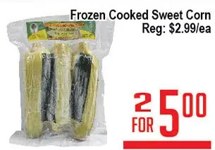 Skyland Foodmart Frozen cooked sweet corn offer