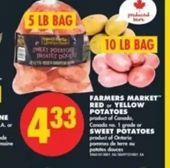 No Frills Farmers market red potatoes 10lb bag offer