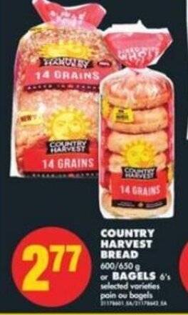 No Frills Country Harvest Bread 600/650 g offer