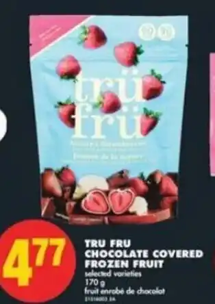 No Frills Tru Tru Chocolate Covered Frozen Fruit 170g offer