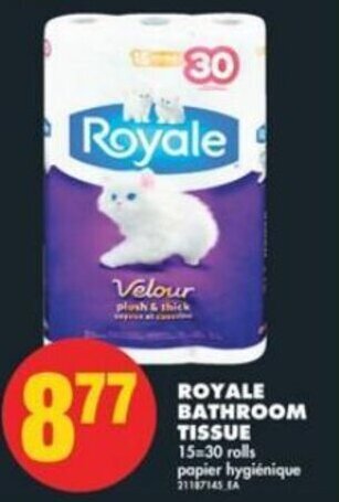 No Frills Royale Bathroom Tissue 15-30 rolls offer