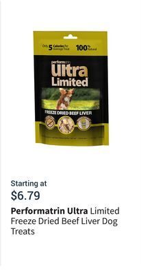 Petvalu Limited freeze dried beef liver dog treats offer