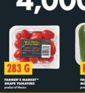 No Frills Farmer's Market Grape Tomatoes 283g offer