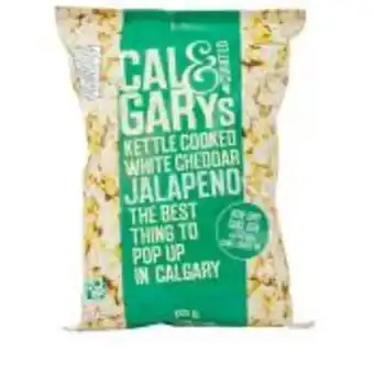 Calgary Co-op Cal & gary's white cheddar and jalapeno popcorn offer