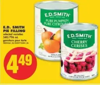 No Frills E.D. Smith Pie Filling 540/796ml offer