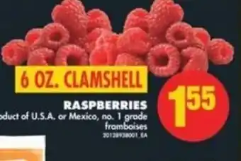 No Frills 6 oz. Raspberries offer