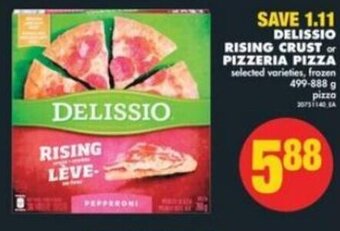 No Frills Delissio Rising Crust Pizzeria Pizza offer