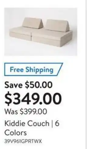 Walmart Kiddie Couch 6 Colors 39V961GPRTWX offer