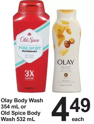 Olay body wash or old spice body wash